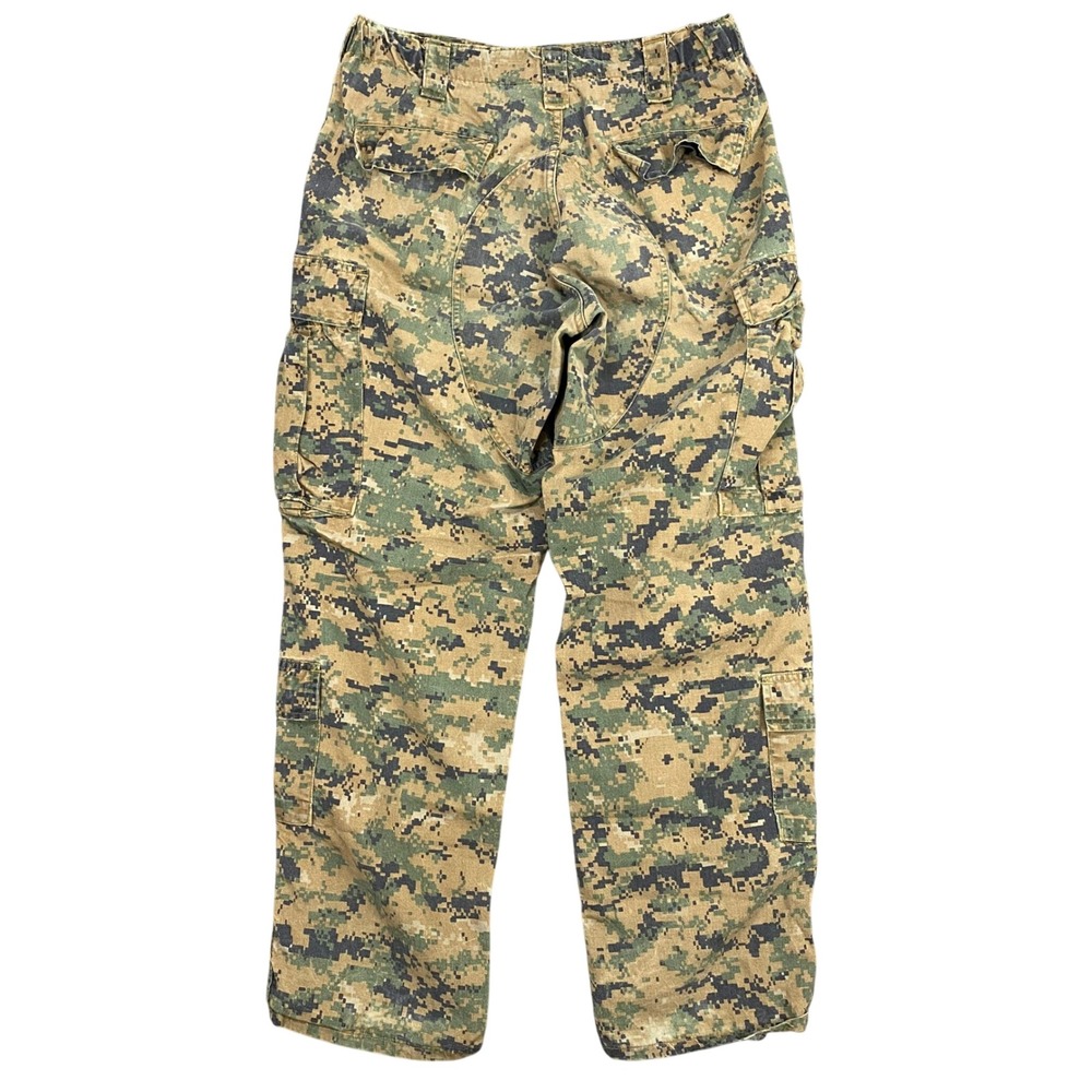 USMC FROG Woodland MARPAT Combat Trousers Mens M-R Green‎ Camo USA Military - Picture 2 of 14